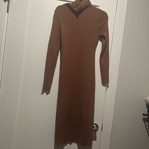 Brown sweater dress from Amazon.